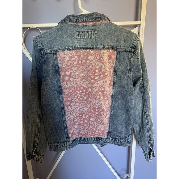 Suzanne Betro Denin Jacket Roses Going Out Romantic Sm - Picture 6 of 6